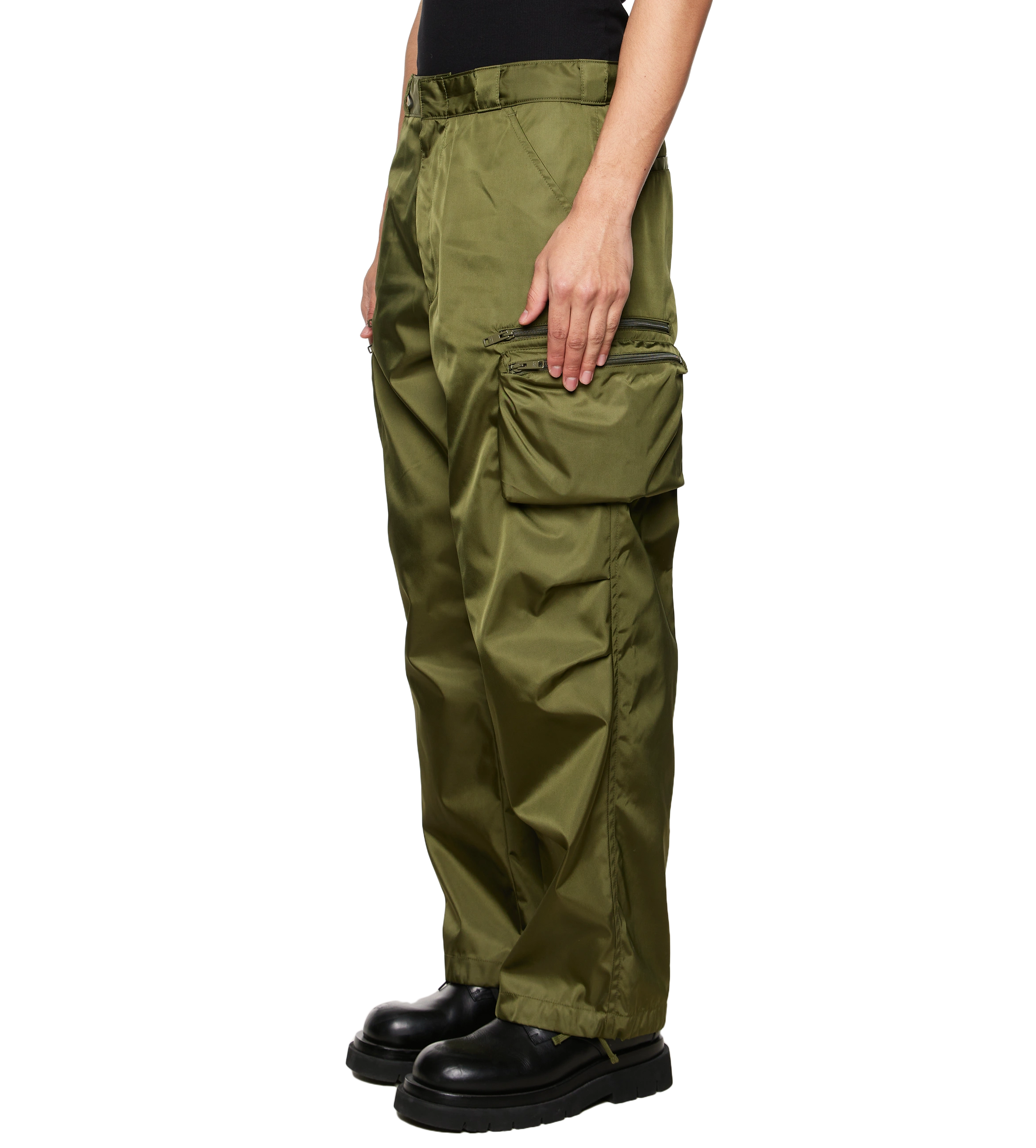 Re-Nylon Cargo Pants Green