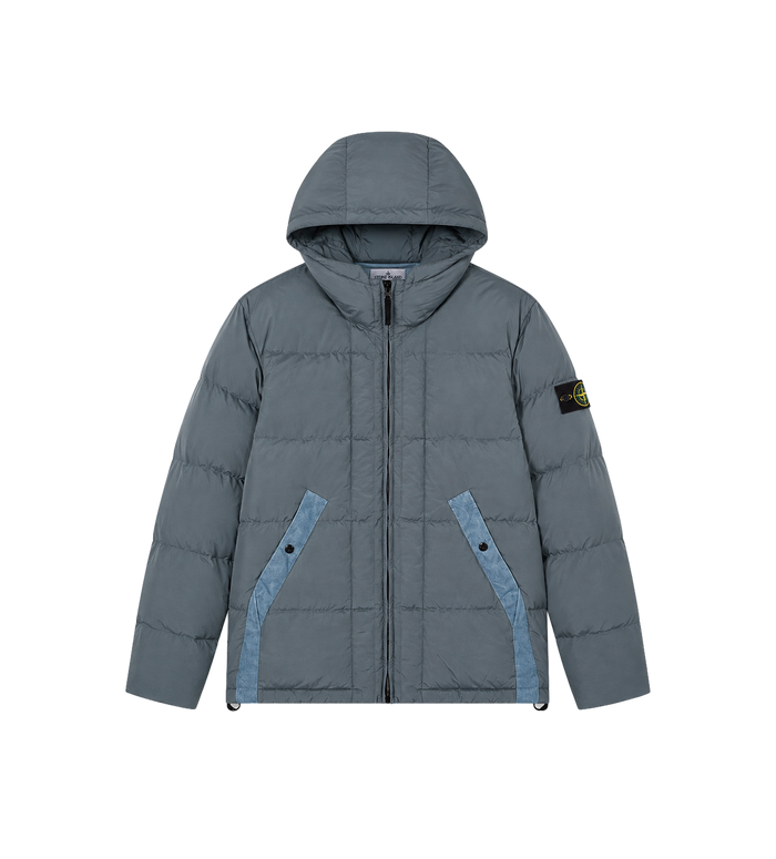 Nylon Metal in ECONYL® Down Jacket Ash Grey