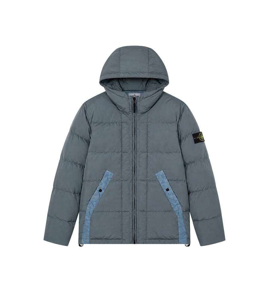 Nylon Metal in ECONYL® Down Jacket Ash Grey
