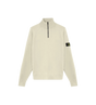 Stretch RWS Wool Half-Zip Jumper Sand