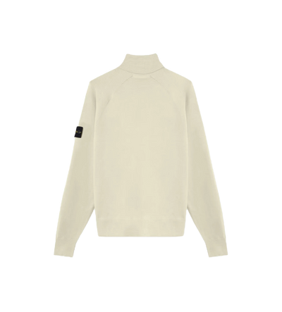 Stretch RWS Wool Half-Zip Jumper Sand