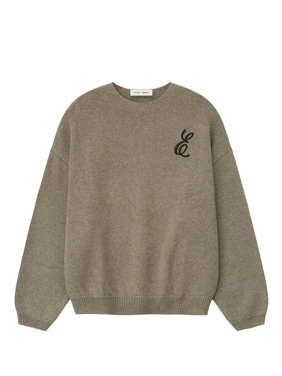 Fear of God Essentials Waffle Crewneck Sweater in Homestead Heather