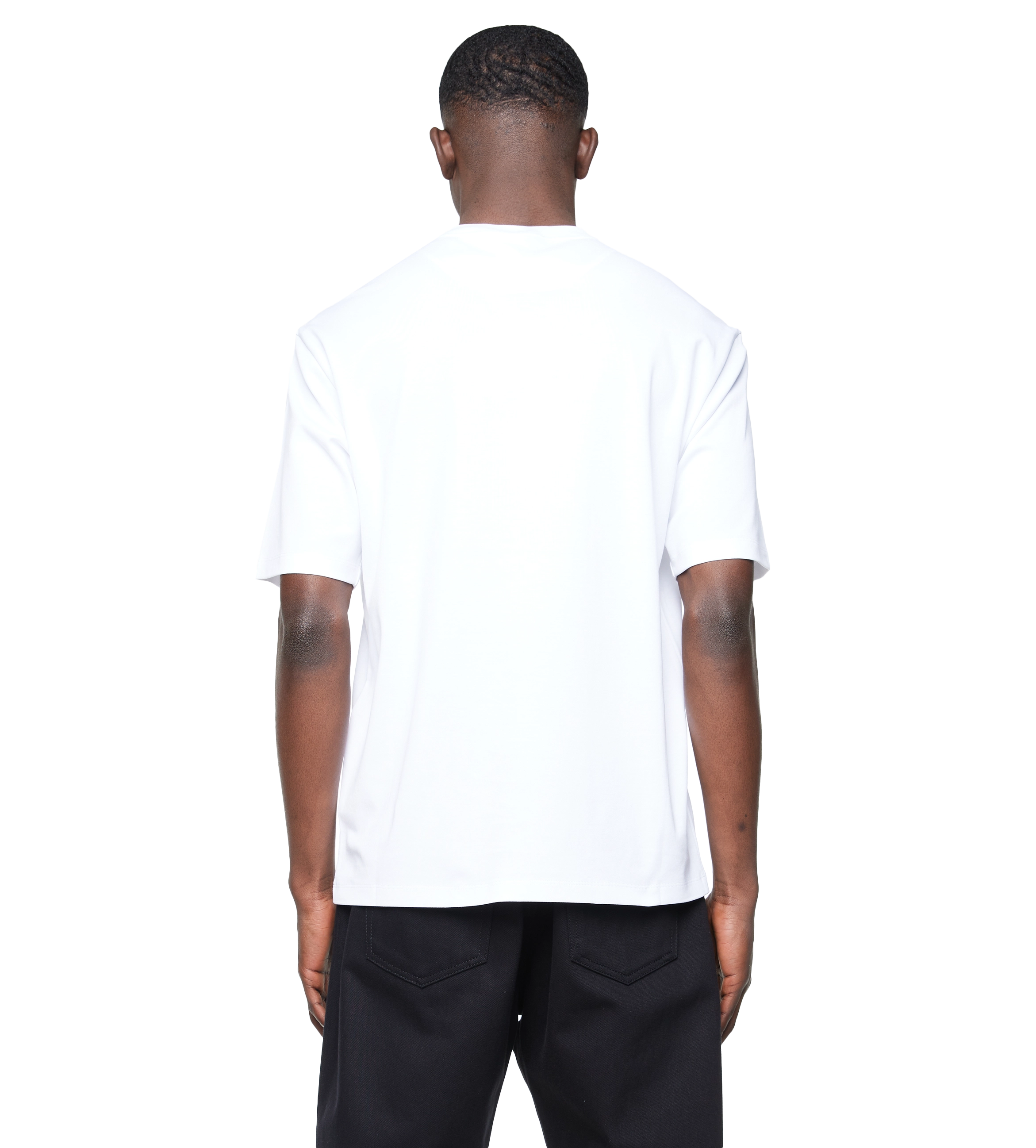 Triangle Logo Cotton T-Shirt White