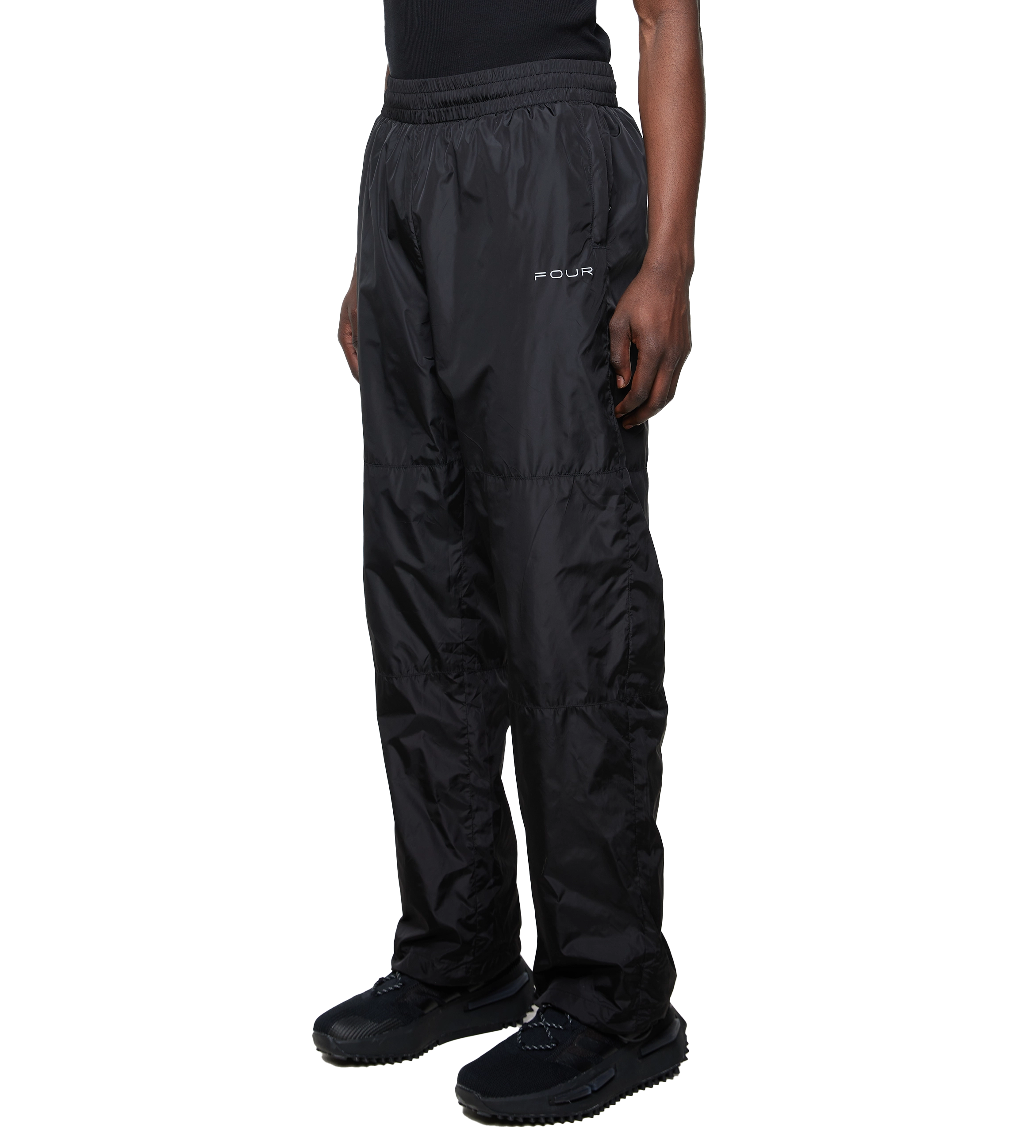 Sport Windbreaker Nylon Pants Black