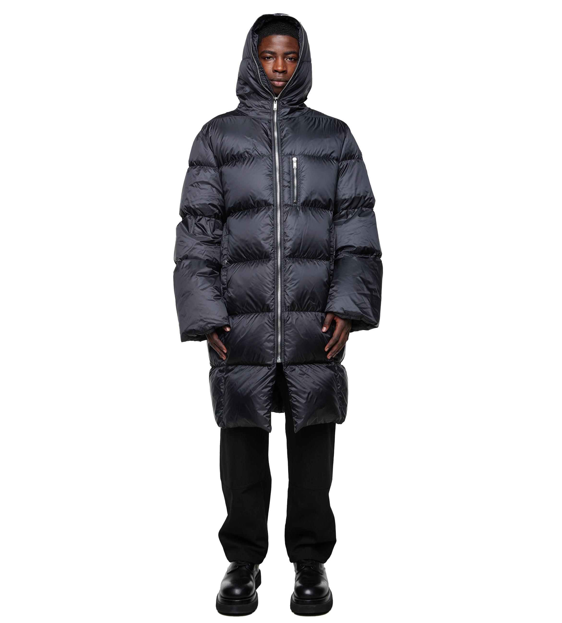 Rick Owens x Moncler Gimp Coat Black