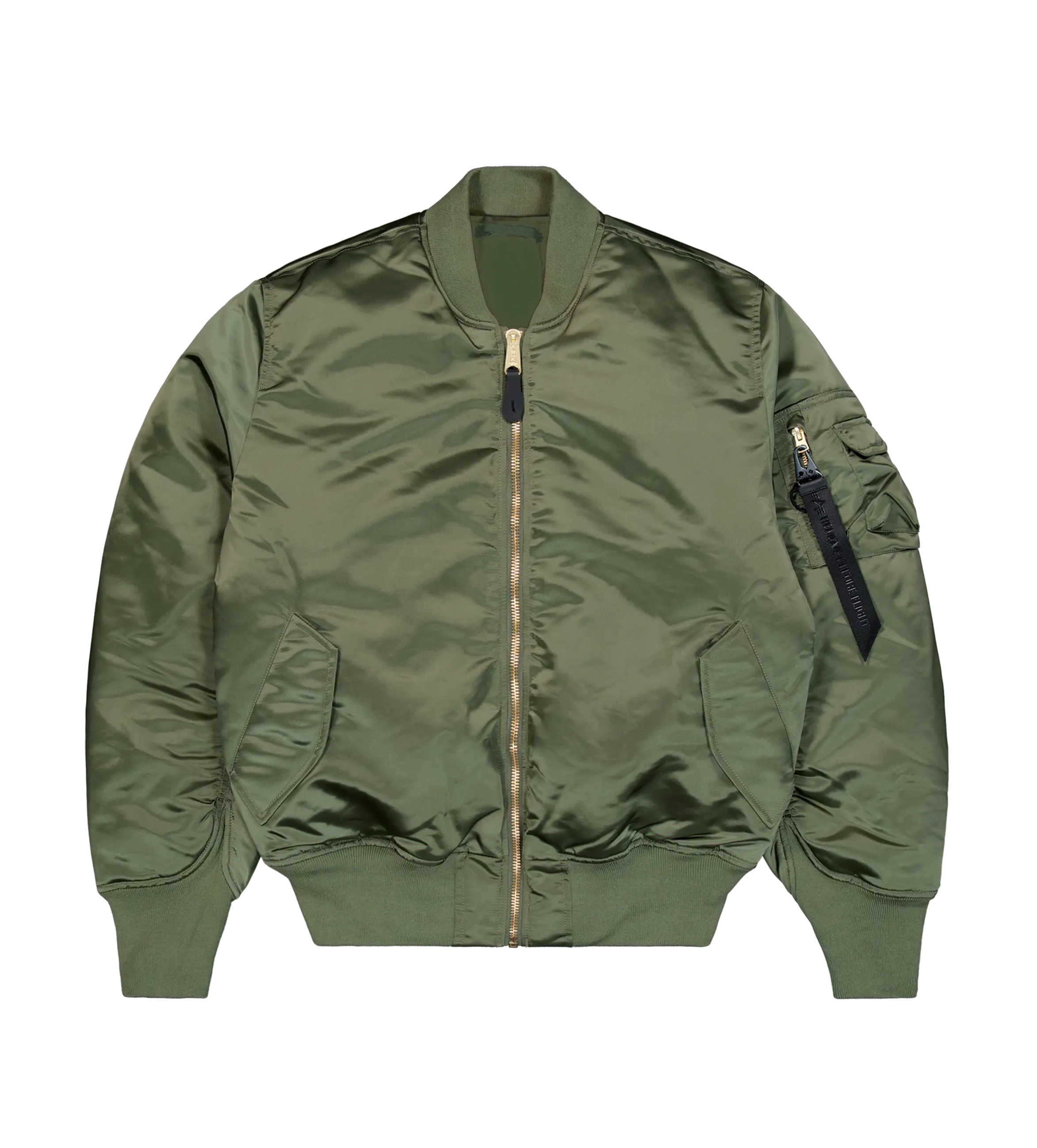 Alpha Industries MA-1 Base Flight UV Bomber Jacket in Sage Green