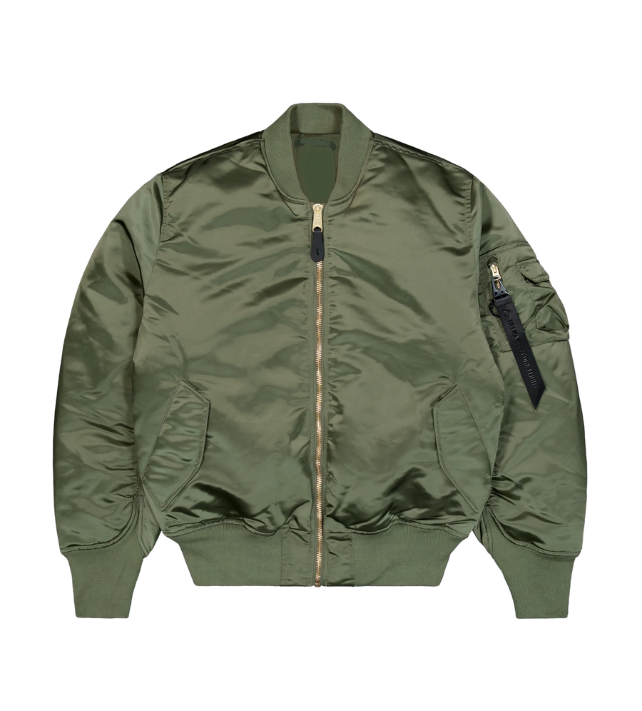 Alpha Industries MA-1 Base Flight UV-bomberjack in saliegroen