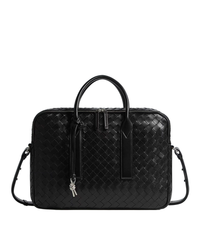 Bottega Veneta Getaway Briefcase in Zwart