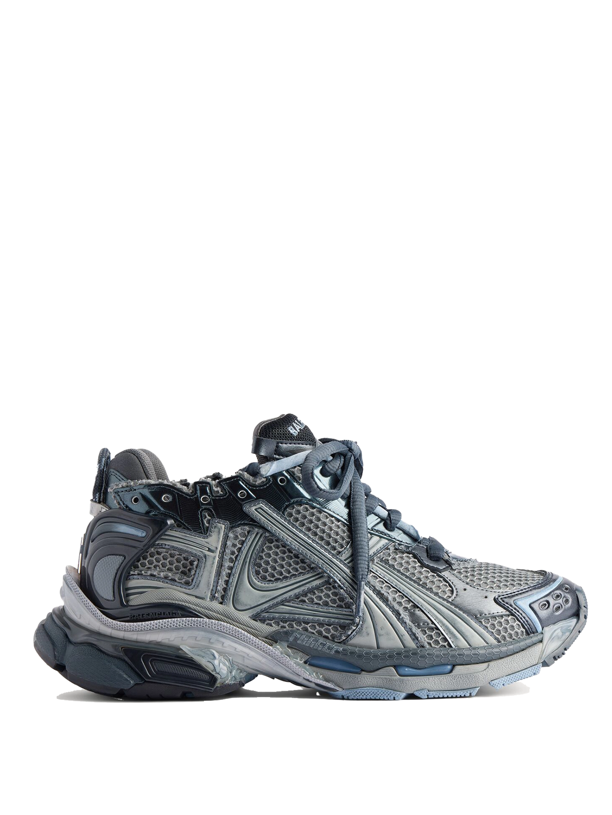 Balenciaga Runner Gradient Sneakers in Grey / Navy / Light Blue