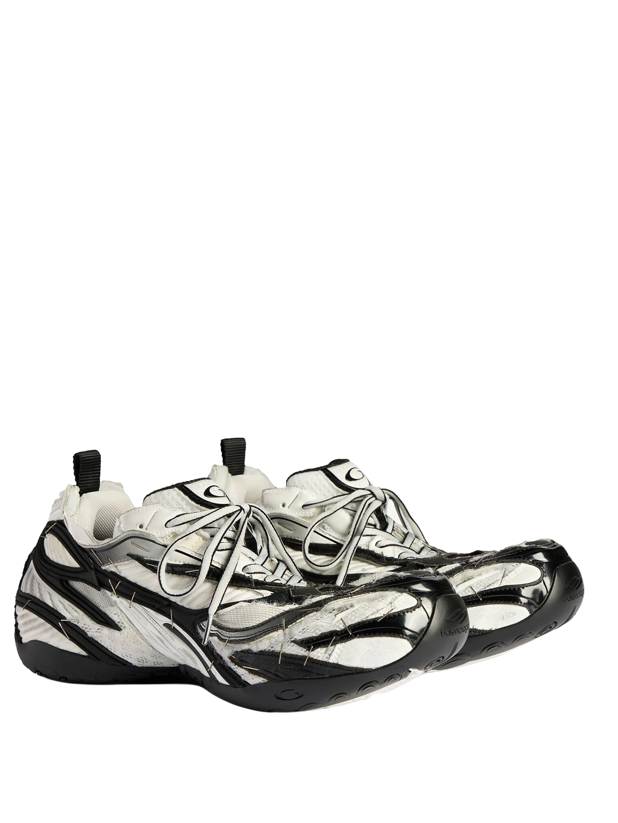 Balenciaga Soleless Sneaker in Black/White