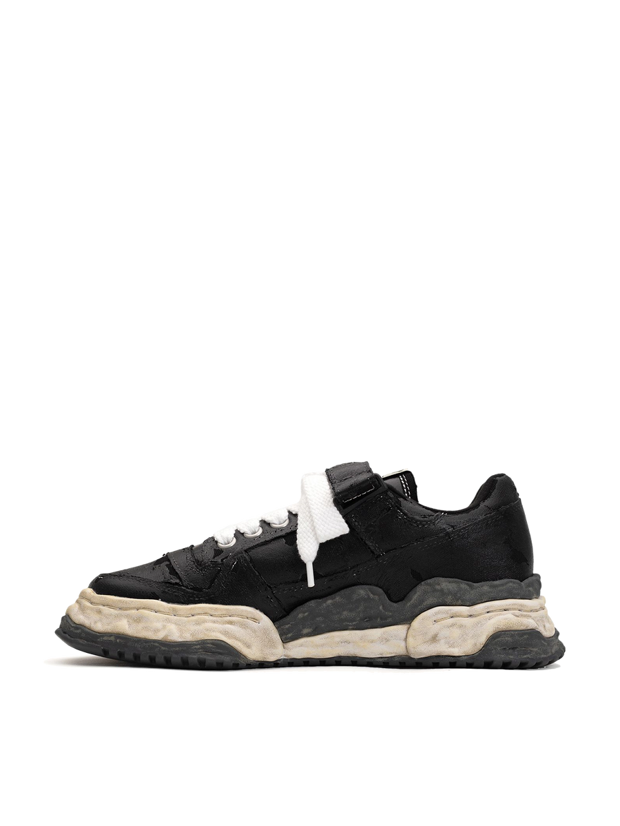 Mihara “KEITH” OG Sole Film Attached Canvas Low-Top Sneaker in Black
