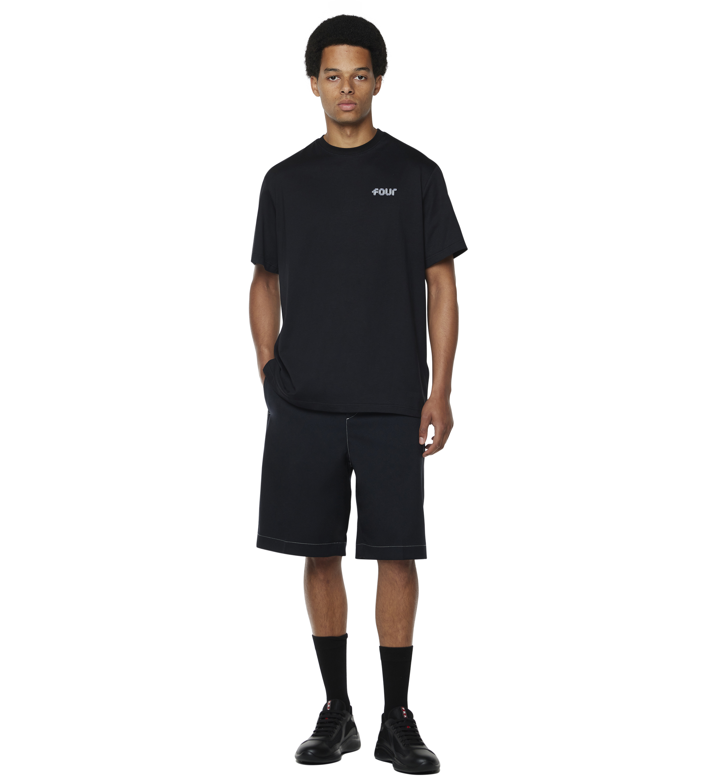 Chrome Logo T-shirt Black