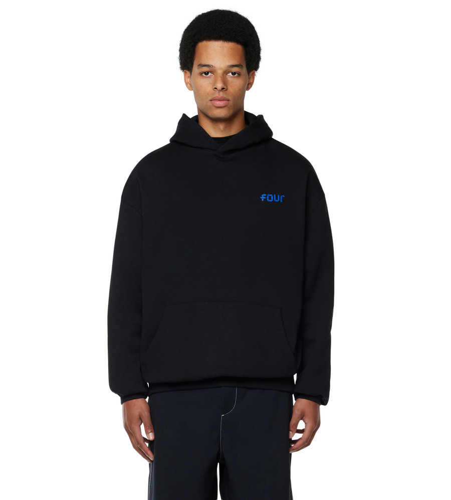 Scan Logo Hoodie Black