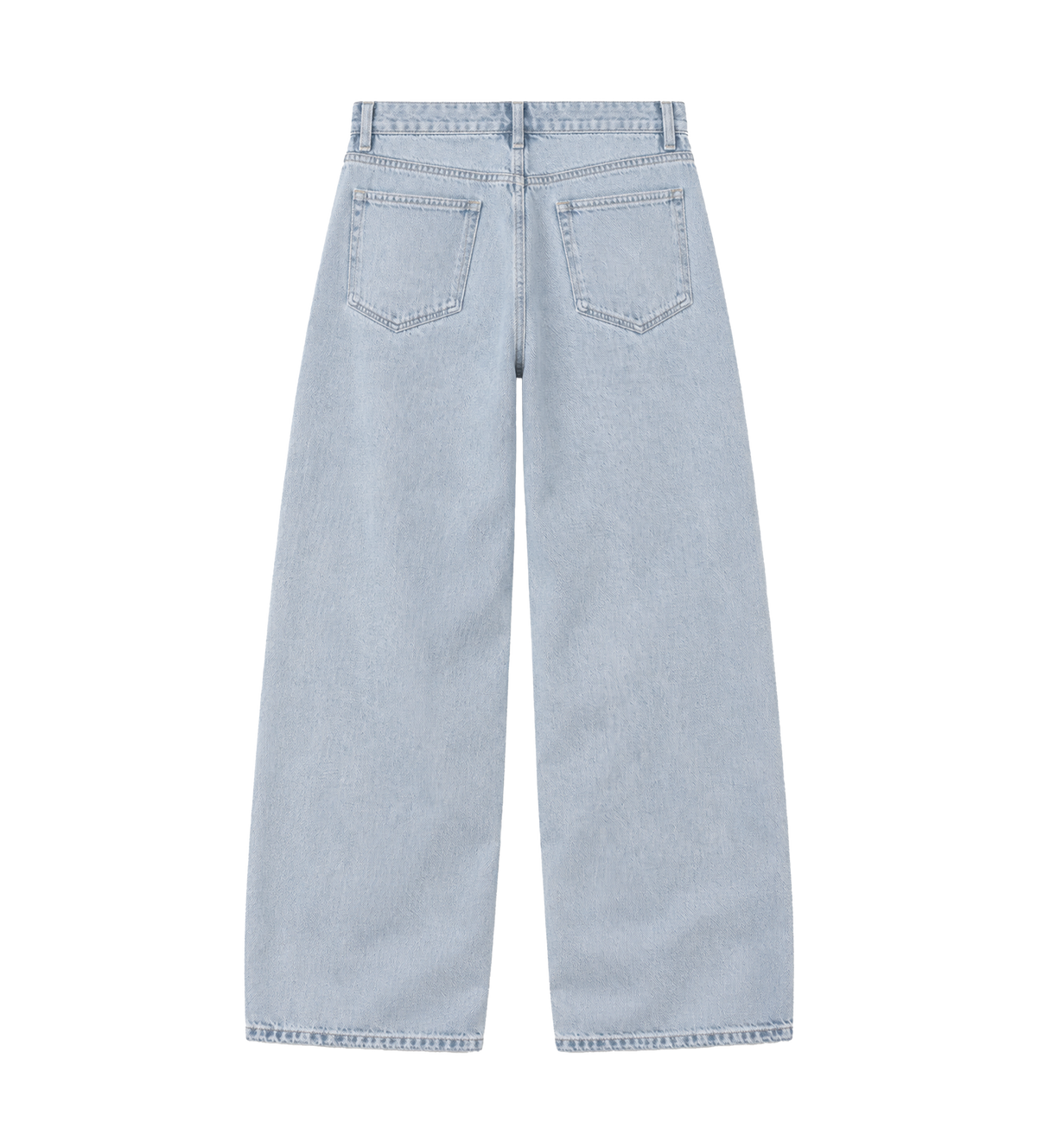 Phrase Baggy Patch Denim Washed Blue