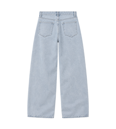 Phrase Baggy Patch Denim Washed Blue