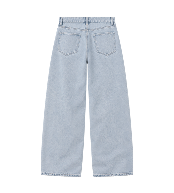 Phrase Baggy Patch Denim Washed Blue