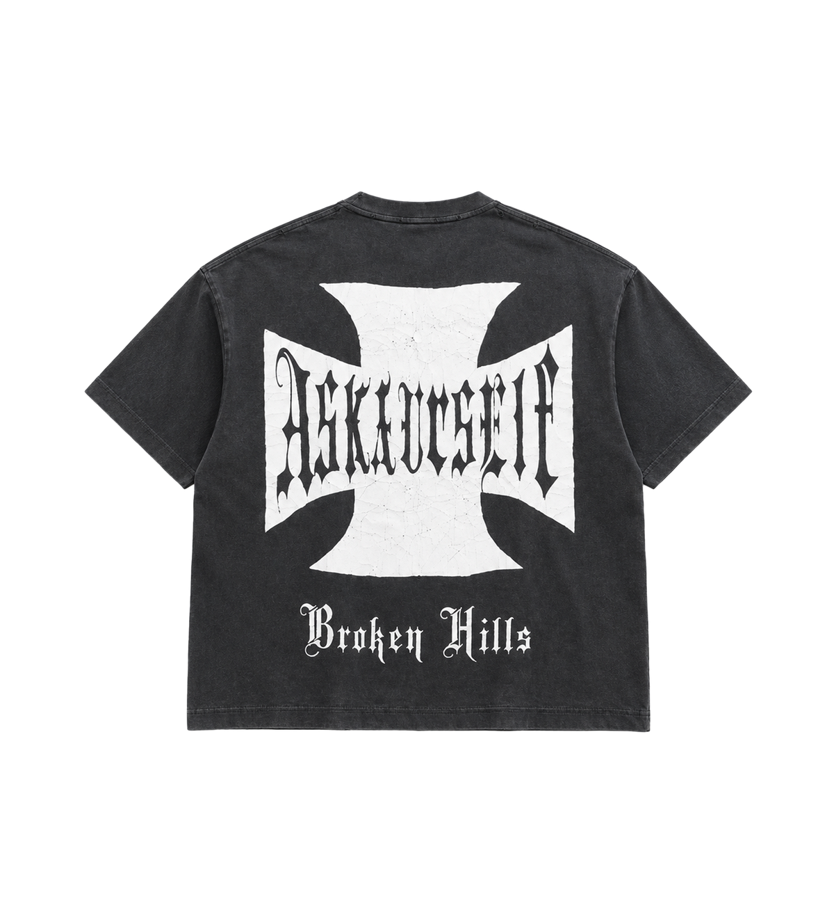 Vintage Bleached Cross T Vintage Black