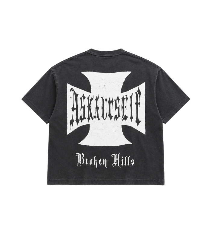 Vintage Bleached Cross T Vintage Black