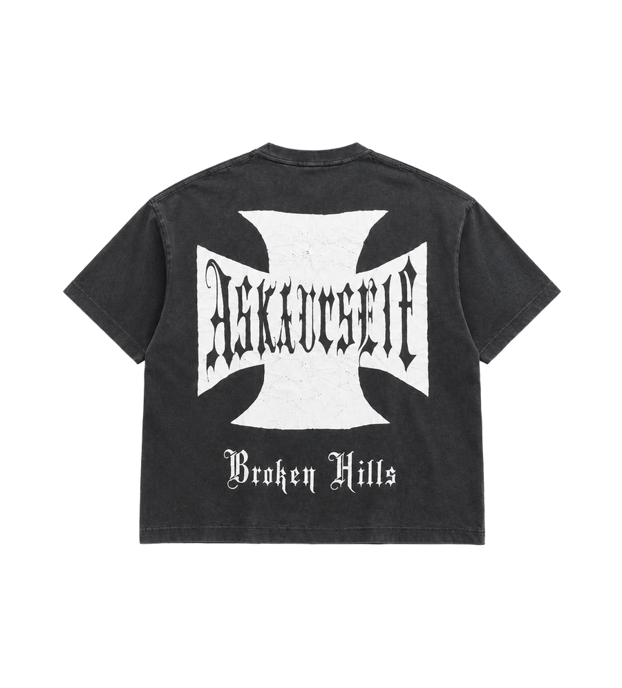 Vintage Bleached Cross T Vintage Black