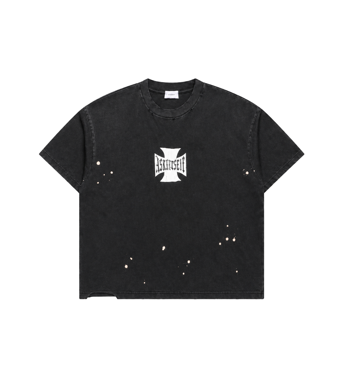 Vintage Bleached Cross T Vintage Black