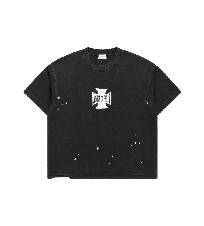 Vintage Bleached Cross T Vintage Black