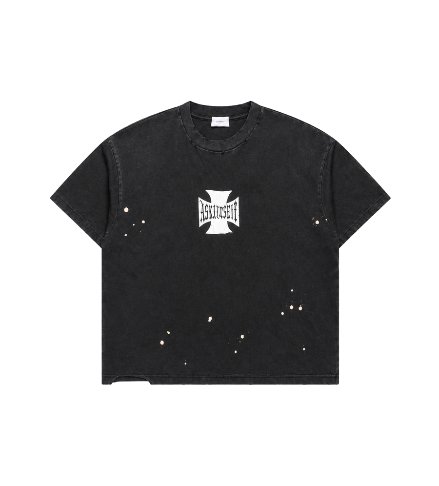 Vintage Bleached Cross T Vintage Black