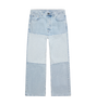 Phrase Baggy Patch Denim Washed Blue
