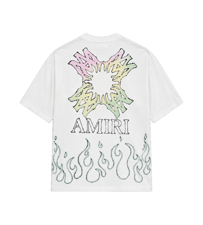 MA Quad Flames T-Shirt in White