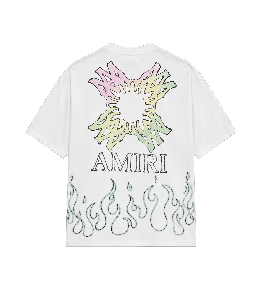 MA Quad Flames T-shirt in het wit