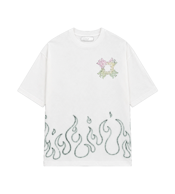 MA Quad Flames T-shirt in het wit