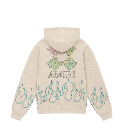 MA Quad Flames Hoodie Ivory