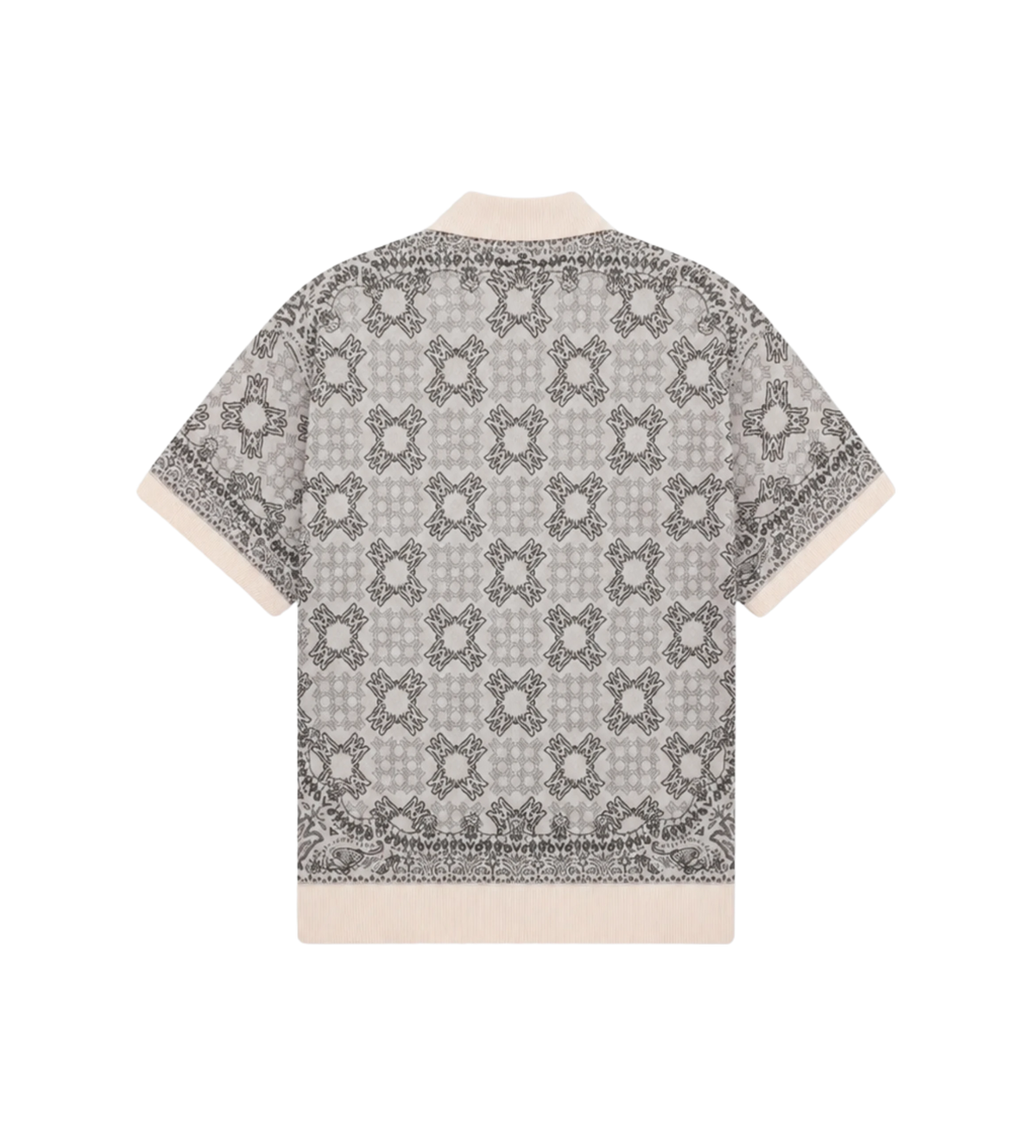 MA Quad Check Mesh Shirt in Brown/Beige