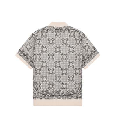 MA Quad Check Mesh Shirt in Brown/Beige