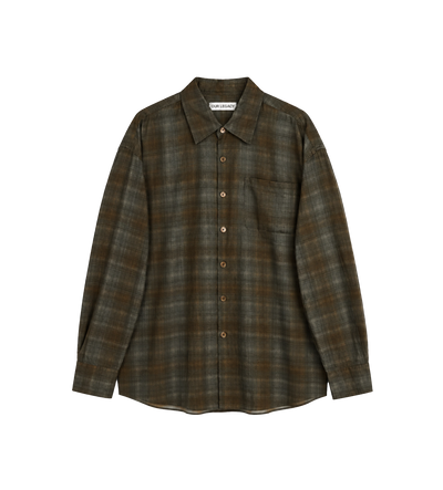 Borrowed Shirt More Check Print