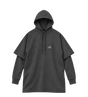 Gelaagd logo Hoodie Zwart