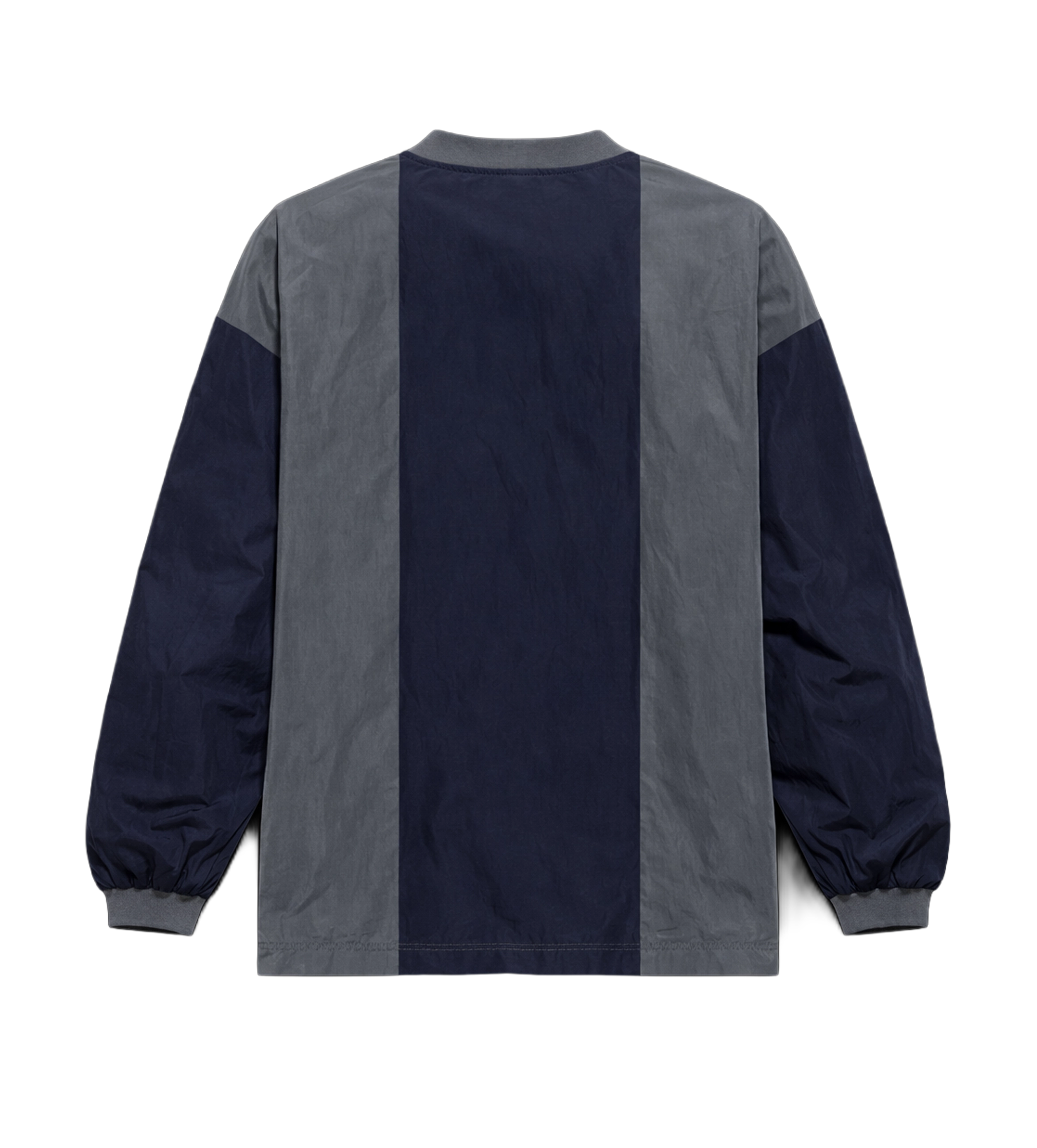 Balenciaga Techno Cotton Poplin Embroidered Top in Marine Blue