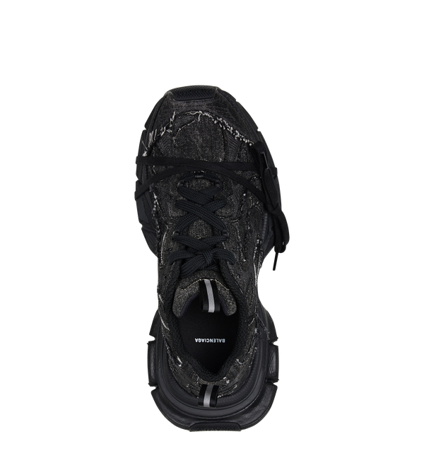 Balenciaga 3XL Embossed Sneakers in Black