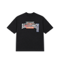 Balenciaga Bumper Stickers Medium Fit T-Shirt Black
