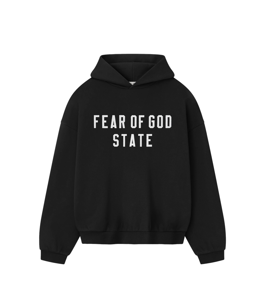 Fear of God ESSENTIALS 90’s Fit Hoodie in Jet Black