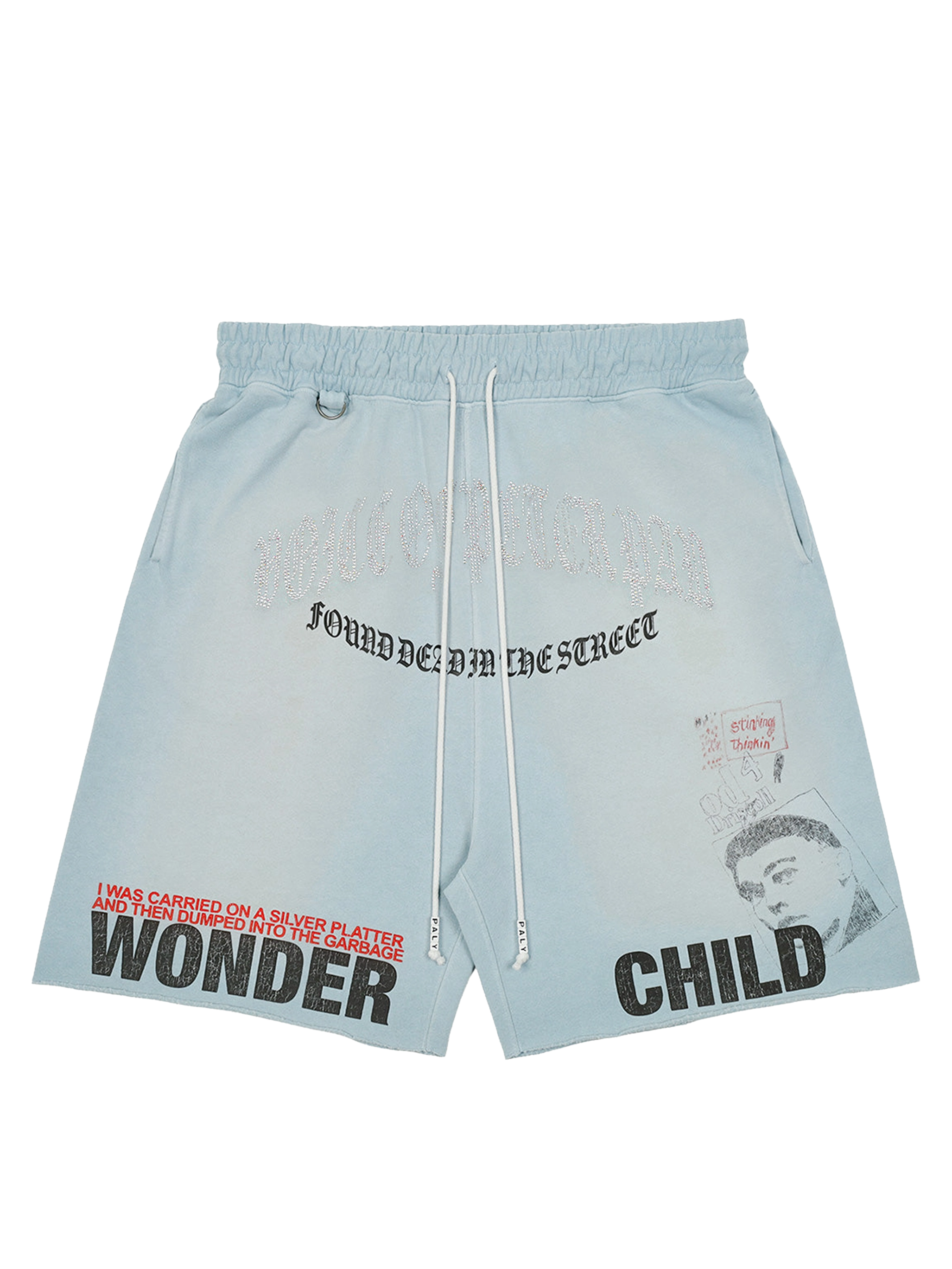 Bobby Driscoll Sweat Shorts in Baby Blue
