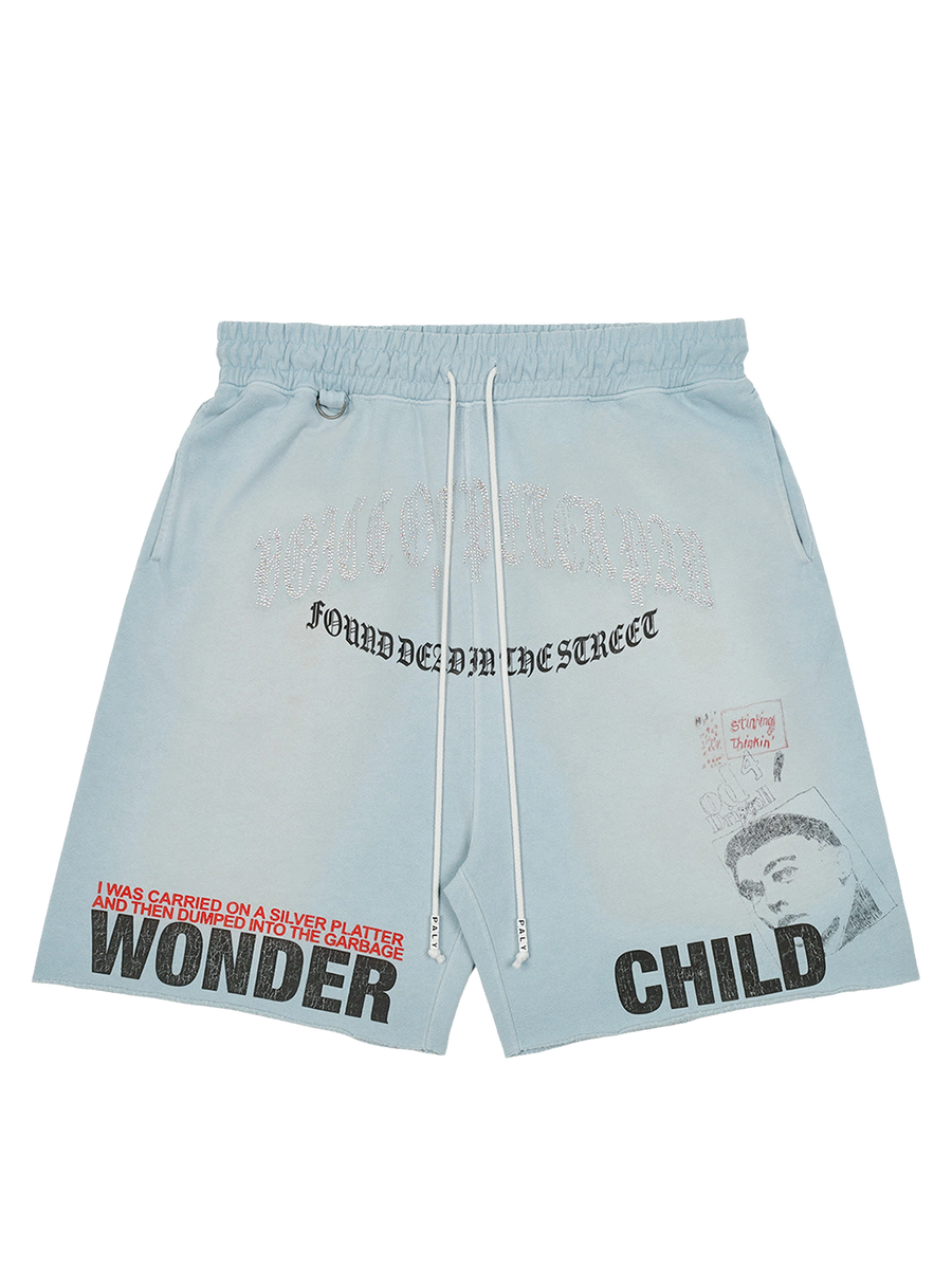 Bobby Driscoll Sweat Shorts in Baby Blue