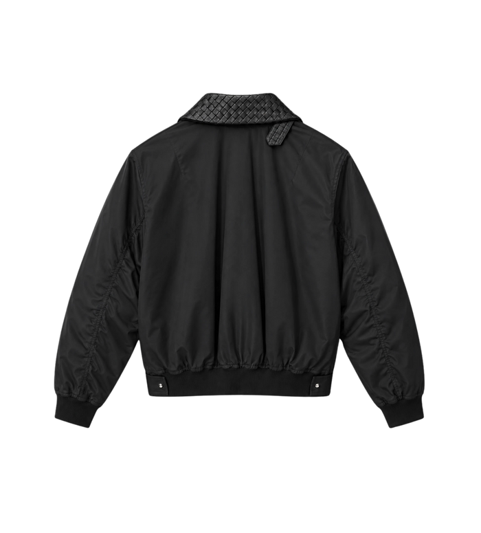 Nylon Katoen Tech Twill Blouson Zwart