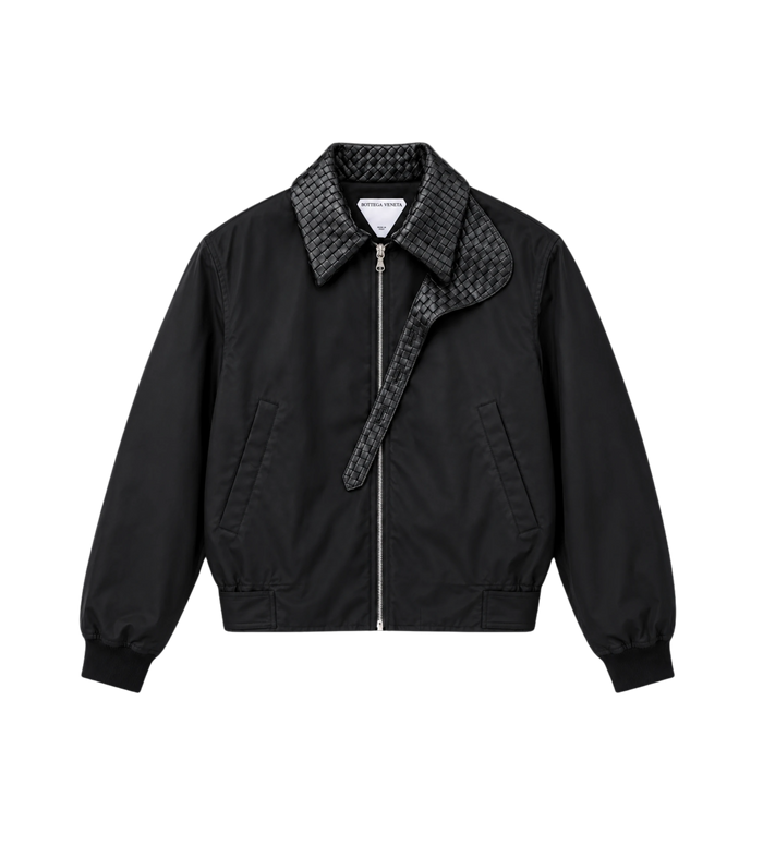 Nylon Katoen Tech Twill Blouson Zwart