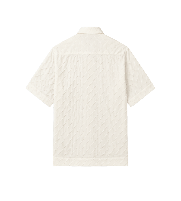 Bottega Veneta Intrecciato katoenen poplin overhemd in wit