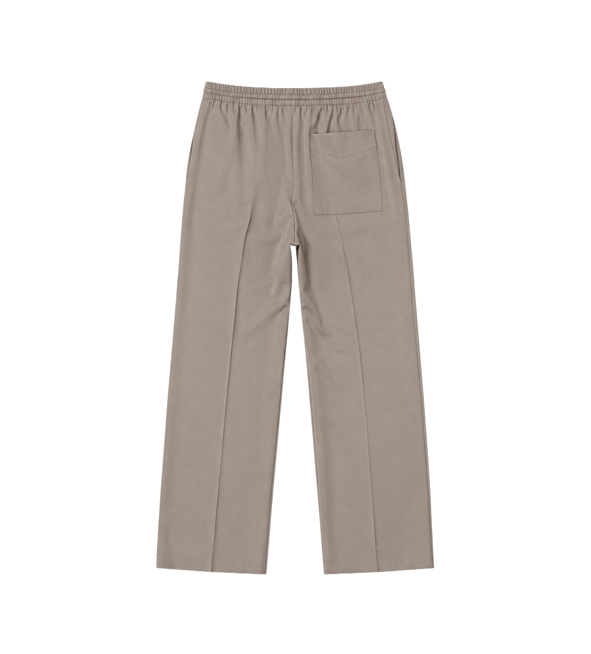 Lichte wolle grain broek in Desert Taupe
