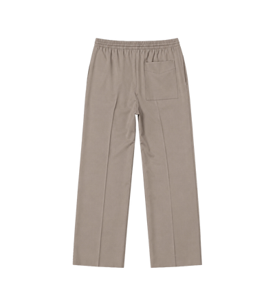 Lichte wolle grain broek in Desert Taupe