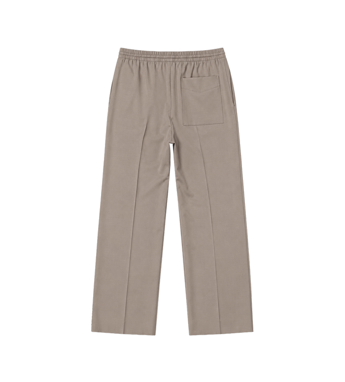 Lichte wolle grain broek in Desert Taupe