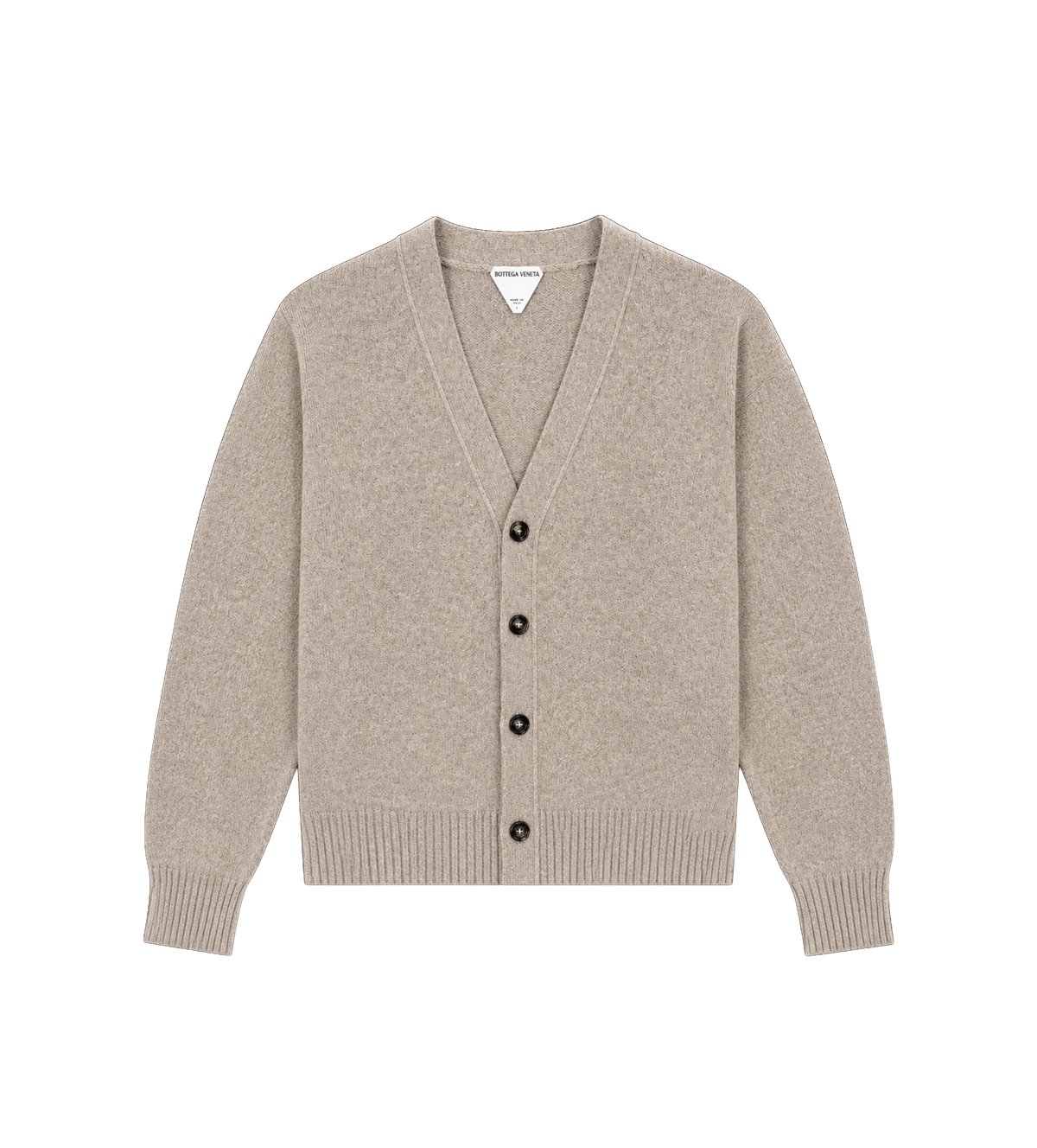 Bottega Veneta Vest van kasjmiermix in Greige Melange