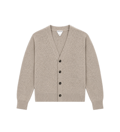 Bottega Veneta Vest van kasjmiermix in Greige Melange