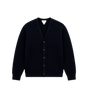 Intrecciato wollen vest in marineblauw